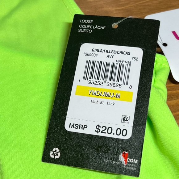 Under Armour Kids M Tank Top NWT - Picture 6 of 8